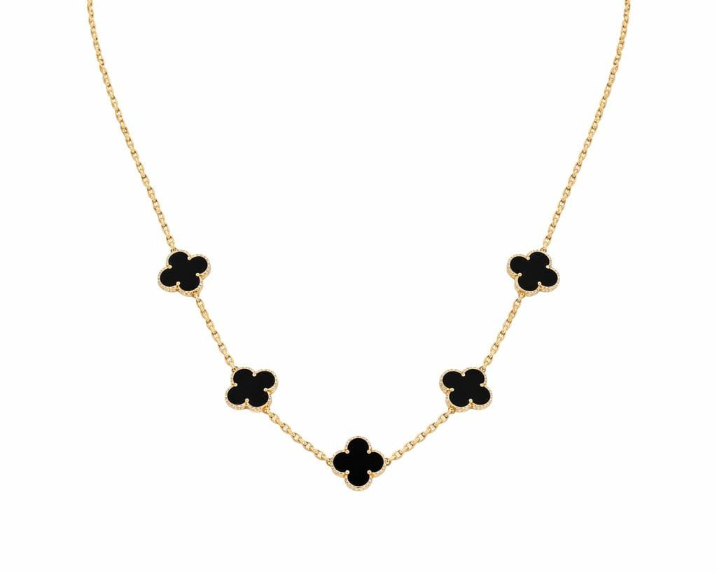 Collar Dorado 5 Tréboles