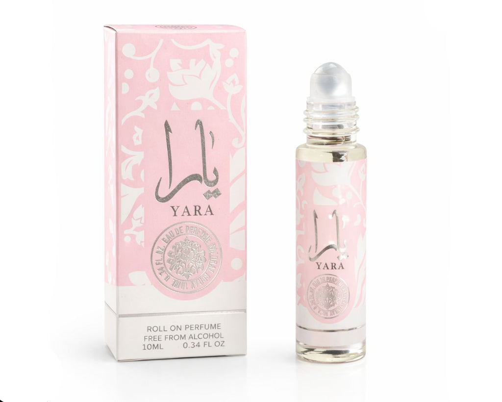 Lattafa Perfume de mujer Yara en Roll-On de 10ML (sin alcohol)