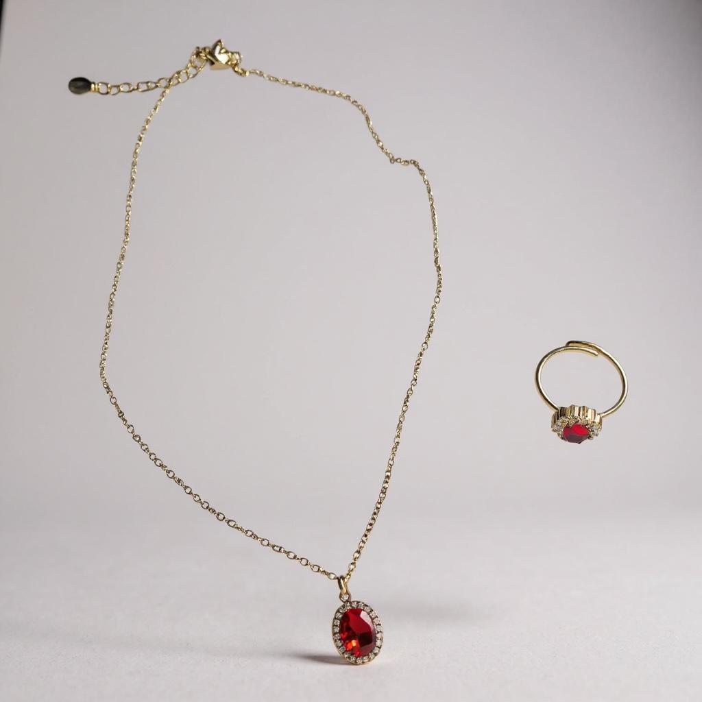 Set Begoña Zafiro Rojo