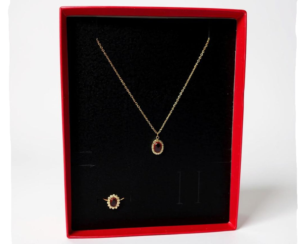 Set Begoña Zafiro Rojo