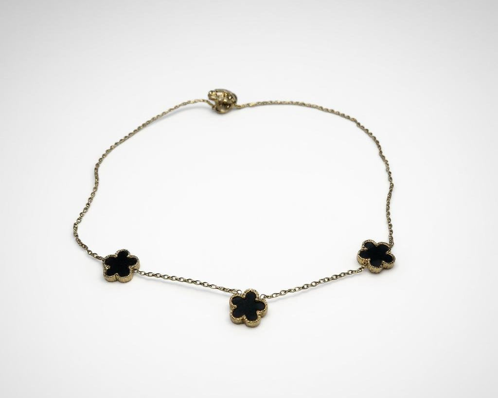 Gargantilla Flores Negras