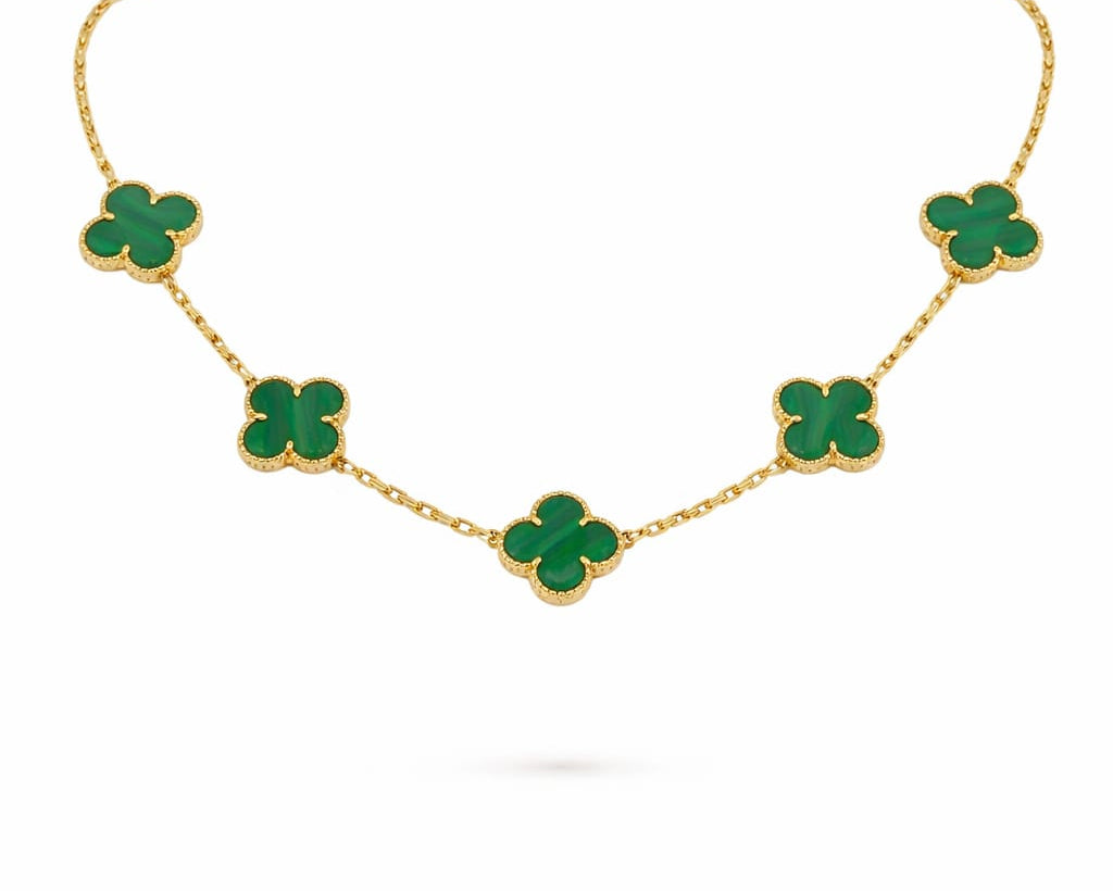 Collar Dorado 5 Tréboles